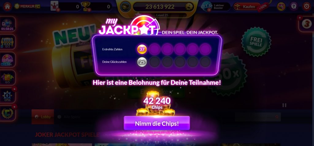 merkur24 my jackpot